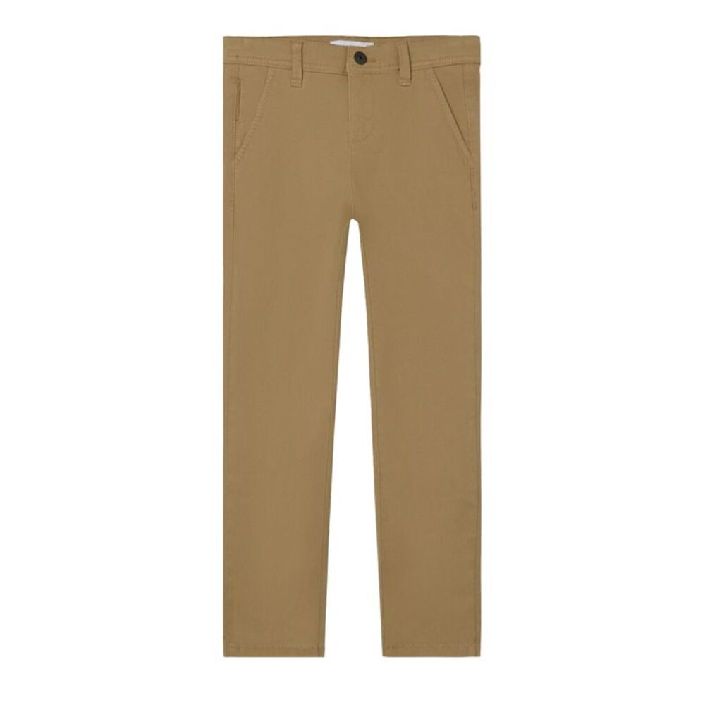 Name It Boys Straight Leg Slim Chinos / Brown
